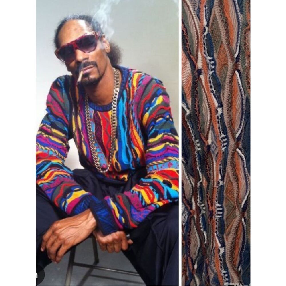 COOGI Vintage 90's 3-D Cotton Sweater Large